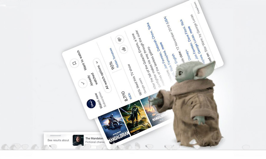 Googleの『マンダロリアン』イースターエッグ ルグーグ